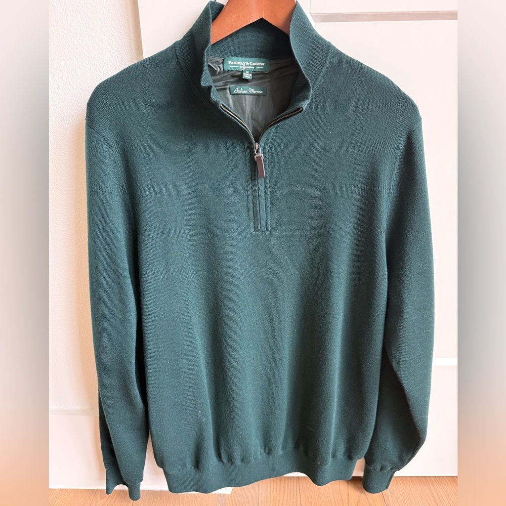 Fairway & Greene quarter zip sweater